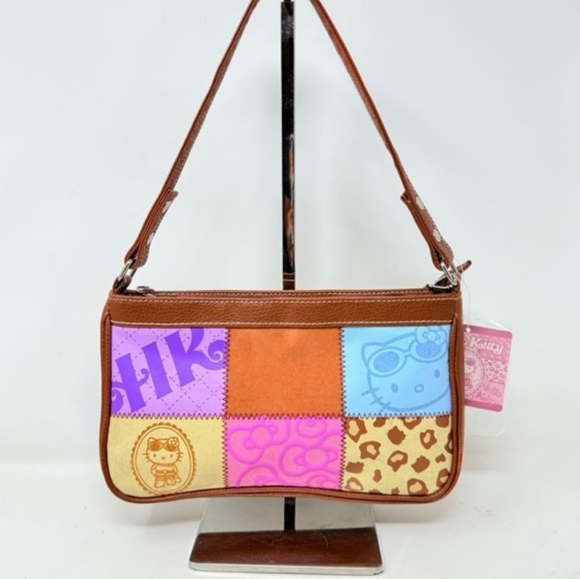 Hello Kitty Patchwork Hand Bag Sanrio 2008 Rare Vintage Colllectible Y2K - Picture 10 of 10